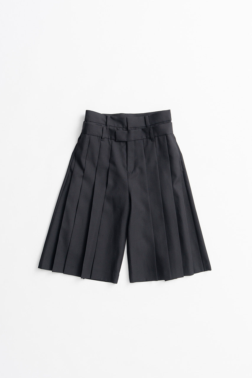 Double-Waist Pleated Half Pants - 2026AUTUMN
