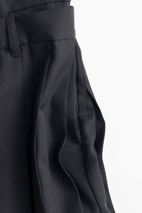 Double-Waist Pleated Half Pants - 2026AUTUMN