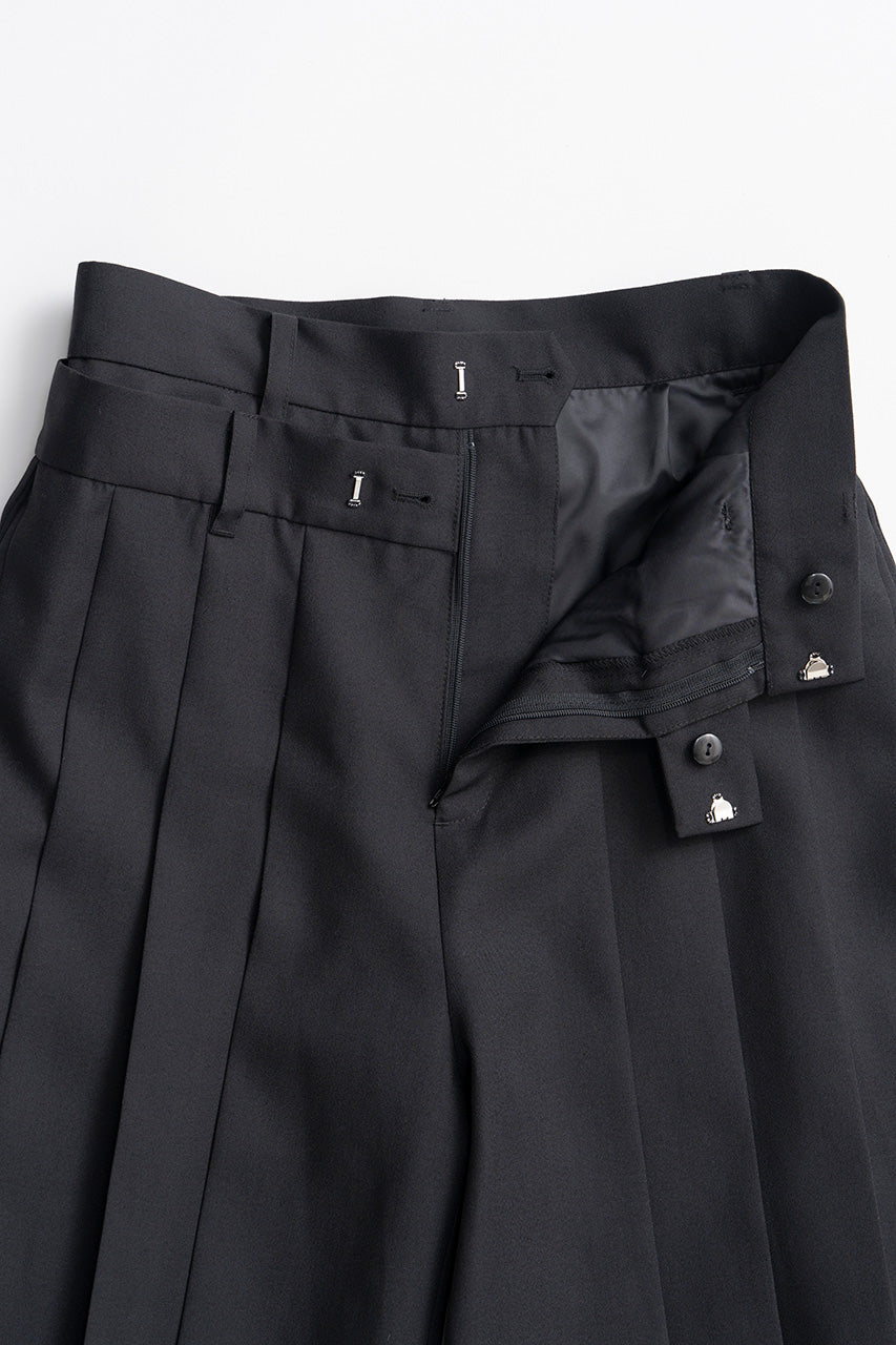 Double-Waist Pleated Half Pants - 2026AUTUMN