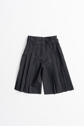 Double-Waist Pleated Half Pants - 2026AUTUMN