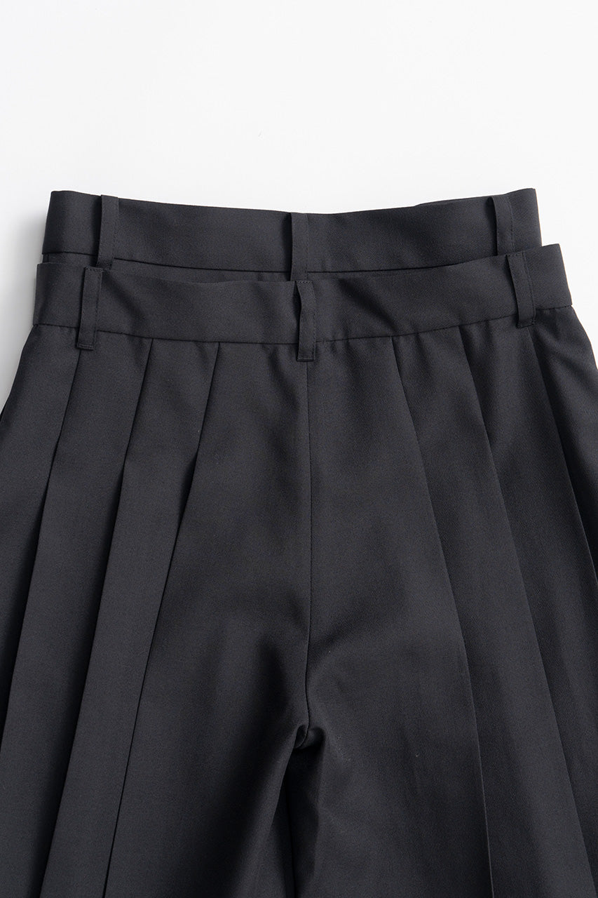 Double-Waist Pleated Half Pants - 2026AUTUMN