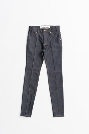 Zipped Hem Skinny Denim - 2026AUTUMN