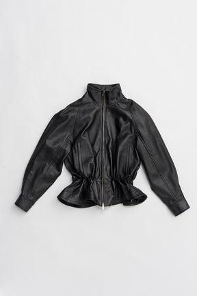 Sheepskin Peplum Blouson - 2026 SPRING