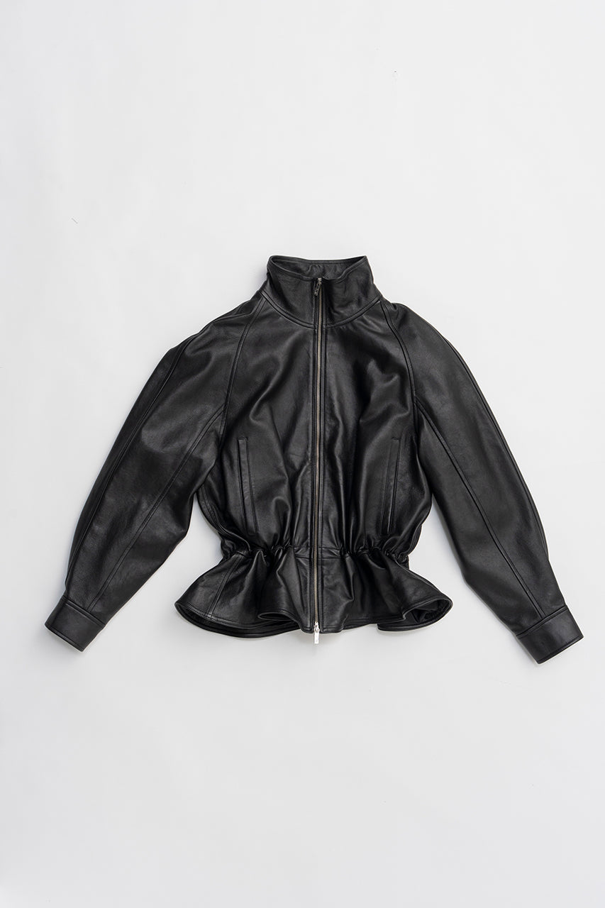 Sheepskin Peplum Blouson - 2026 SPRING