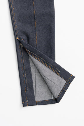 Zipped Hem Skinny Denim - 2026AUTUMN