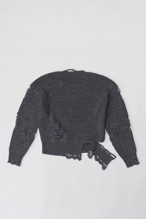 【SALE】Hard Crashed Knit Pullover