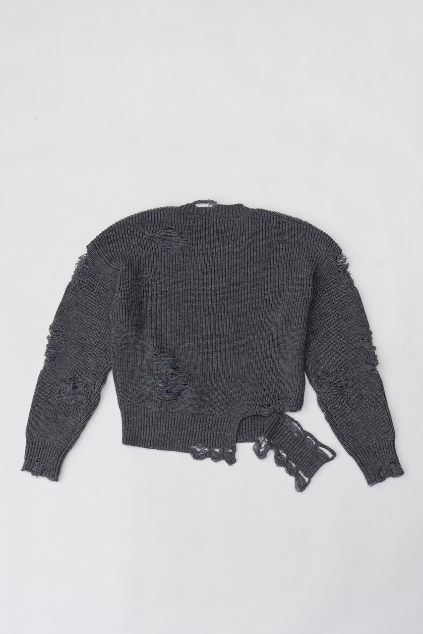 【SALE】Hard Crashed Knit Pullover