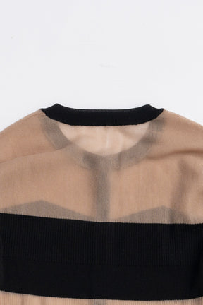 Contrast Border Knit Top