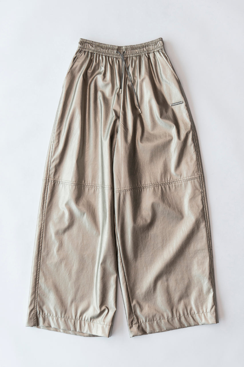 【一部予約】Synthetic Leather Voluminous Wide Pants