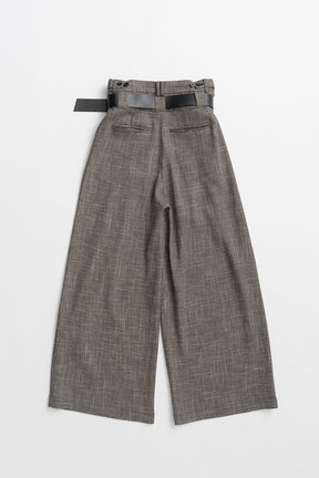 Double-Belted Wide-Leg Pants - 26SUMMER 2nd