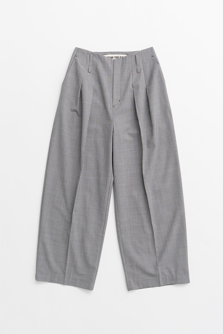 Pin Check Cocoon Pants - 2026AUTUMN