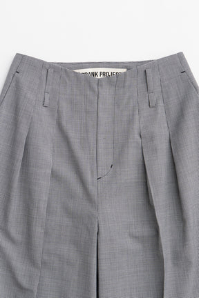 Pin Check Cocoon Pants - 2026AUTUMN