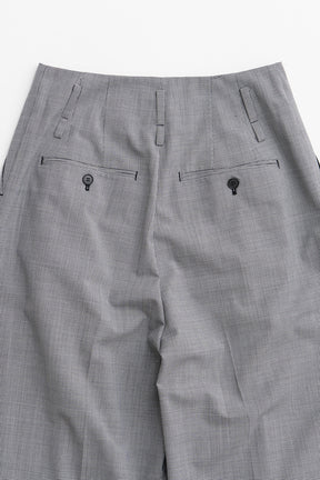 Pin Check Cocoon Pants - 2026AUTUMN