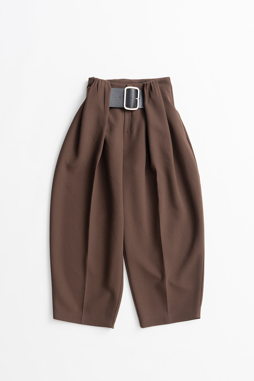 High-Waist Belted Tuck Pants - PRE ORDER