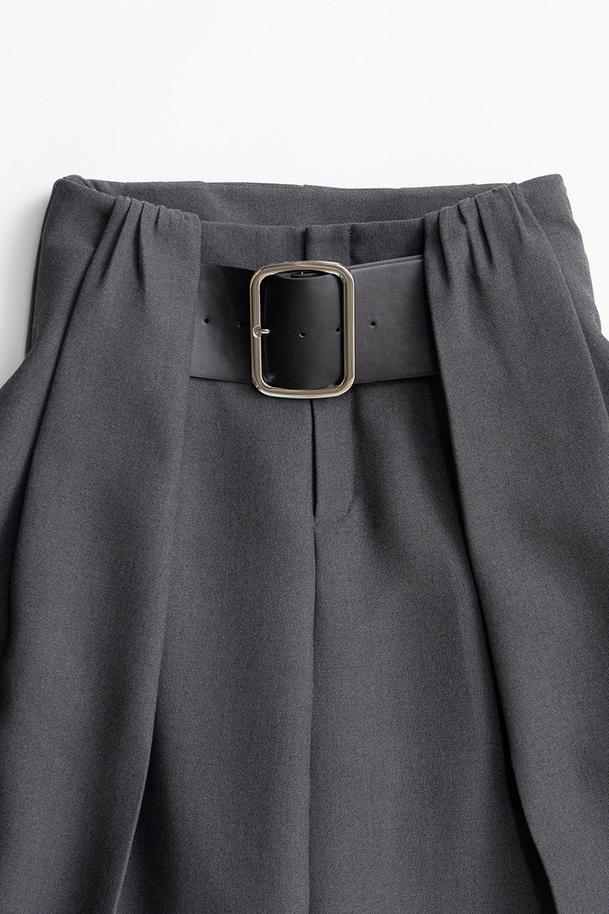 High-Waist Belted Tuck Pants - PRE ORDER
