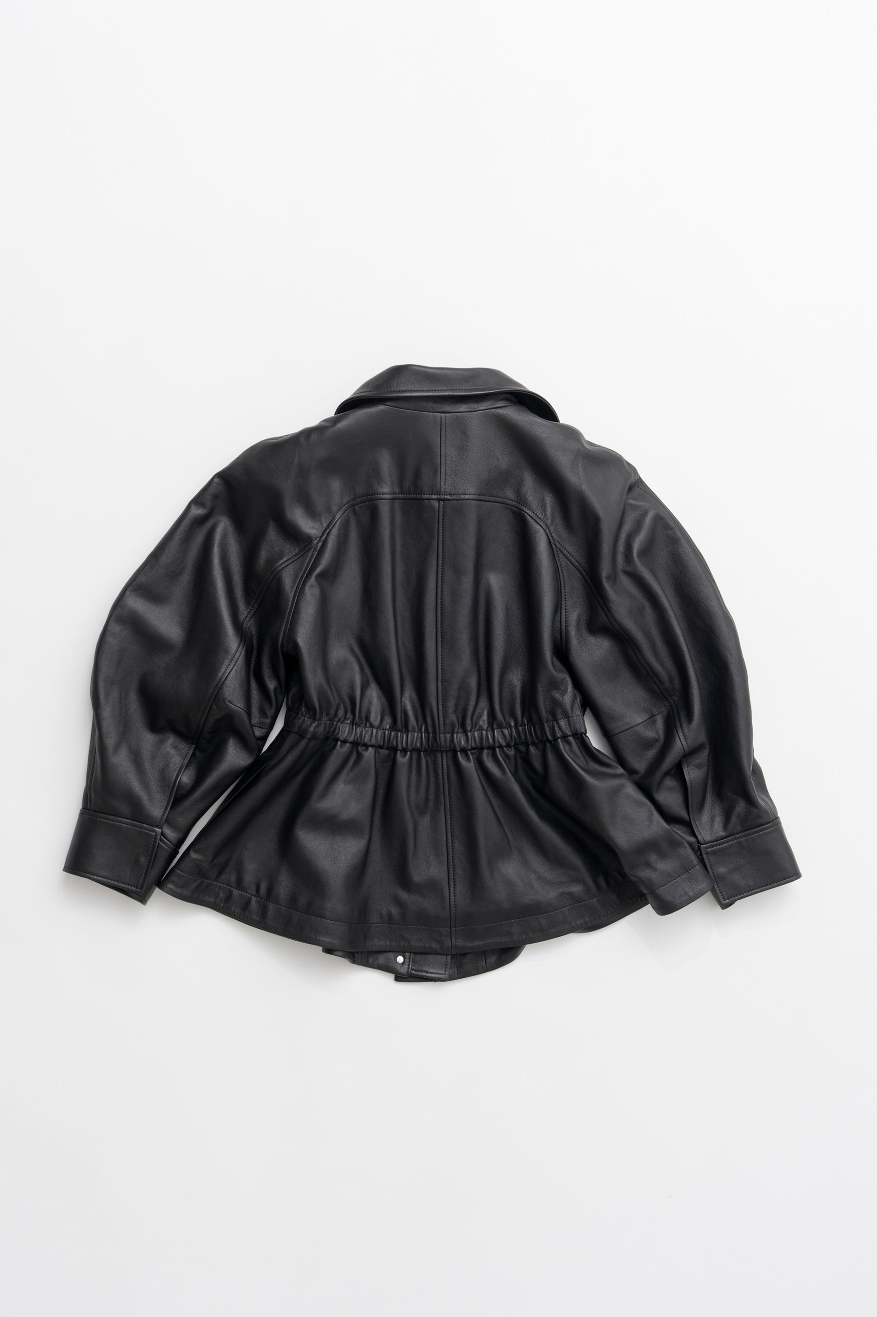Low Drawstring Sheep Leather Jacket - 2026AUTUMN