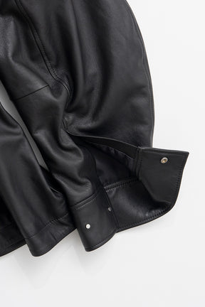 Low Drawstring Sheep Leather Jacket - 2026AUTUMN