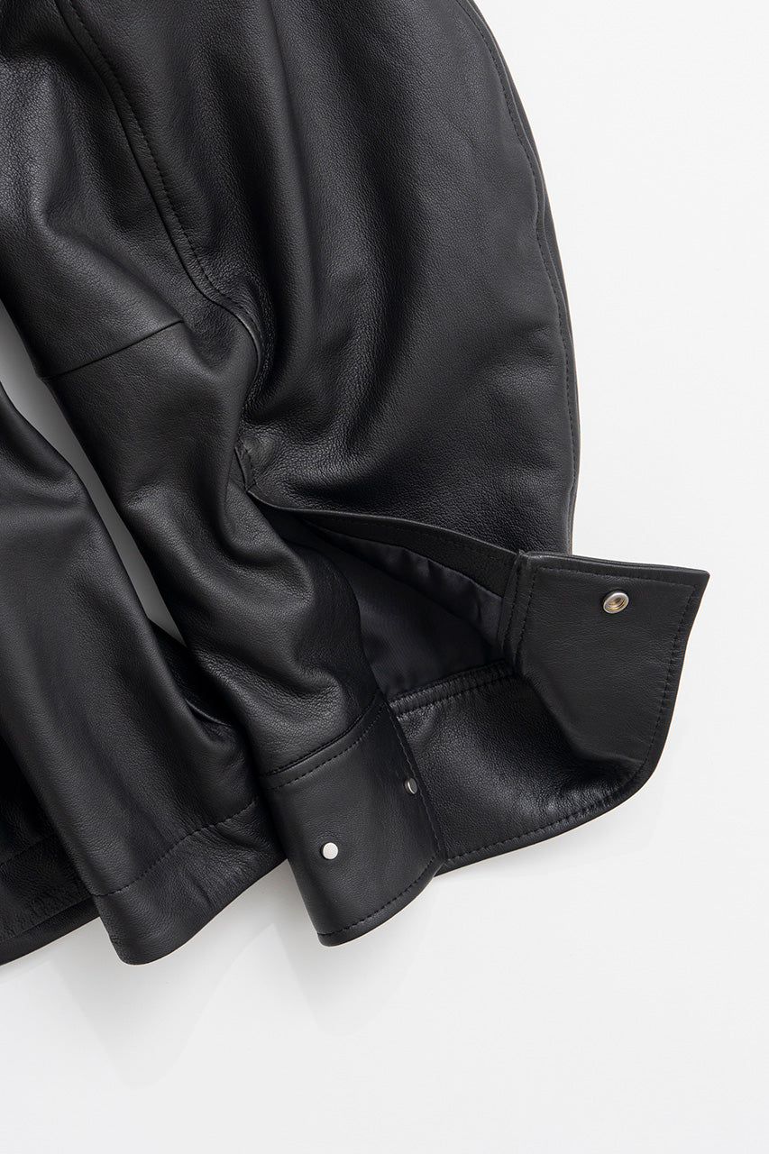 Low Drawstring Sheep Leather Jacket - 2026AUTUMN