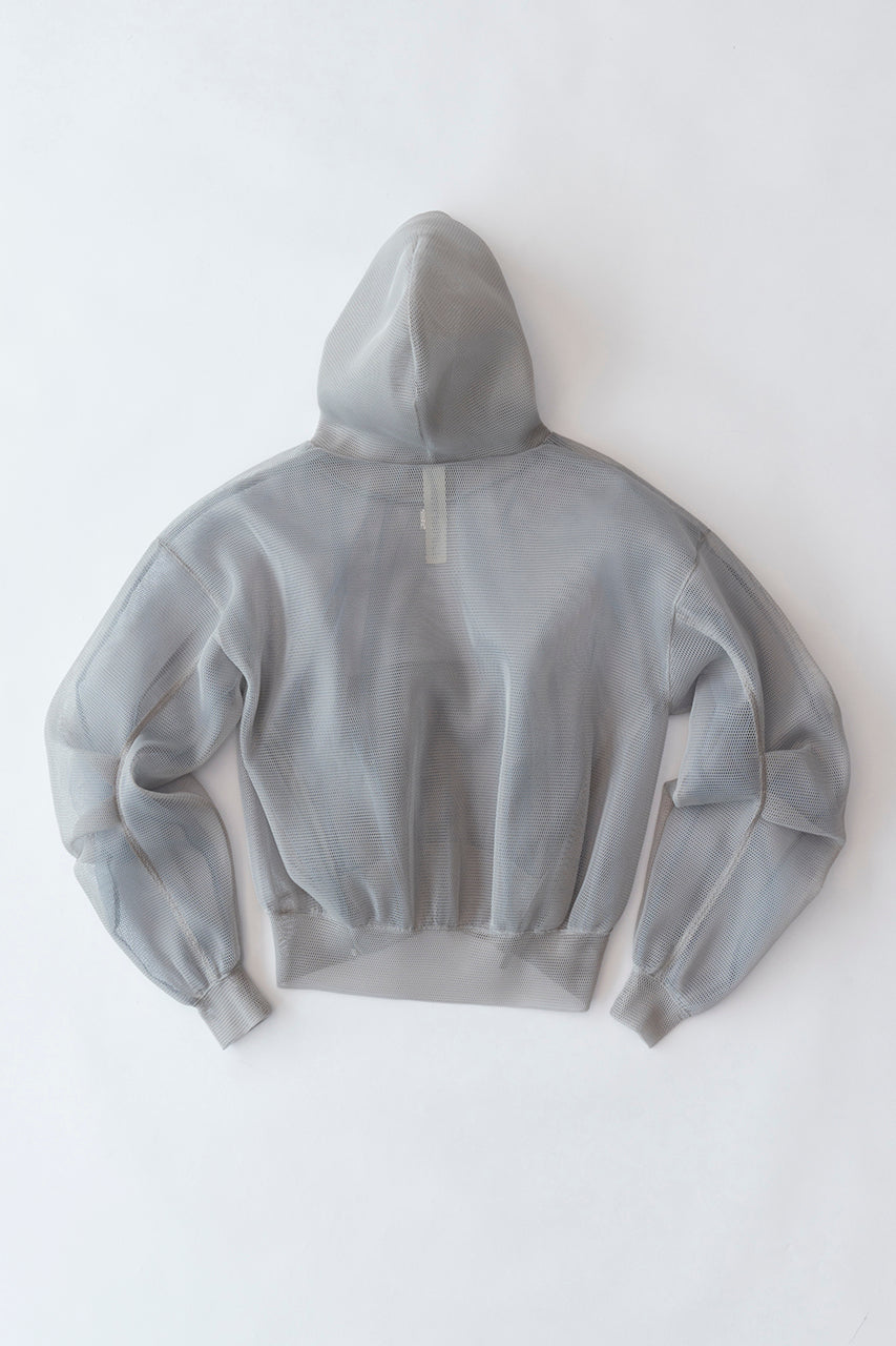 Double Face Mesh Over Hoodie