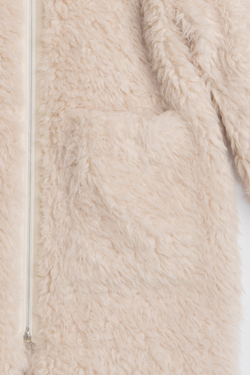 Synthetic Fur Long Coat - 2025 WINTER