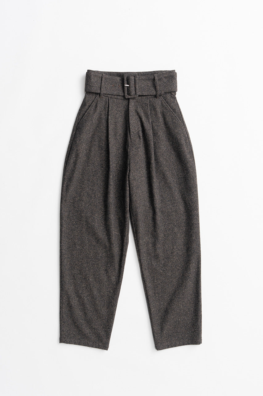 High-Waist Belt Cocoon Pants - 2026AUTUMN
