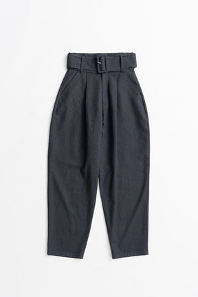 High-Waist Belt Cocoon Pants - 2026AUTUMN