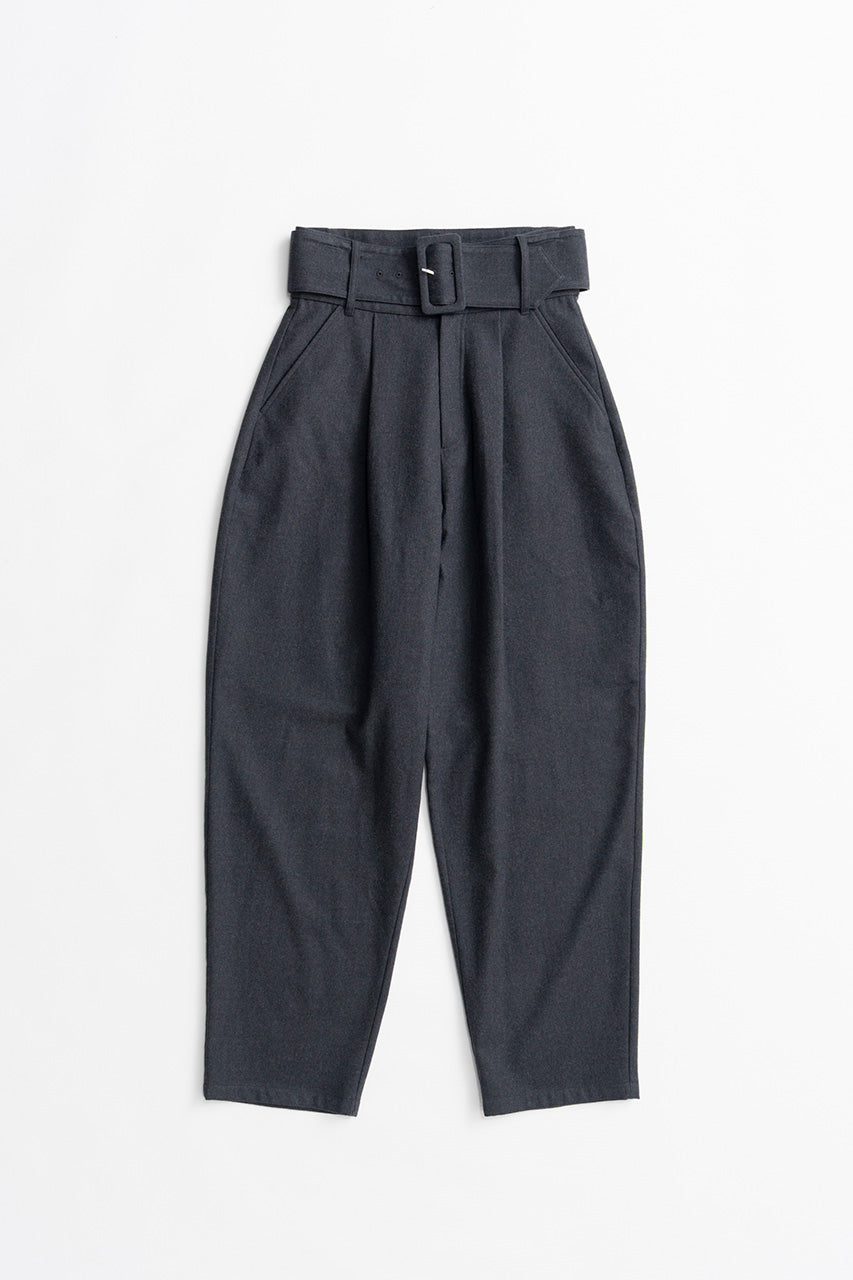 High-Waist Belt Cocoon Pants - 2026AUTUMN