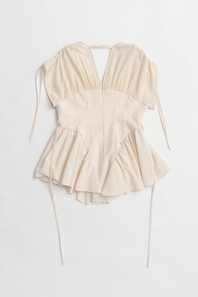 Balloon Peplum Tunic - 2025 SUMMER