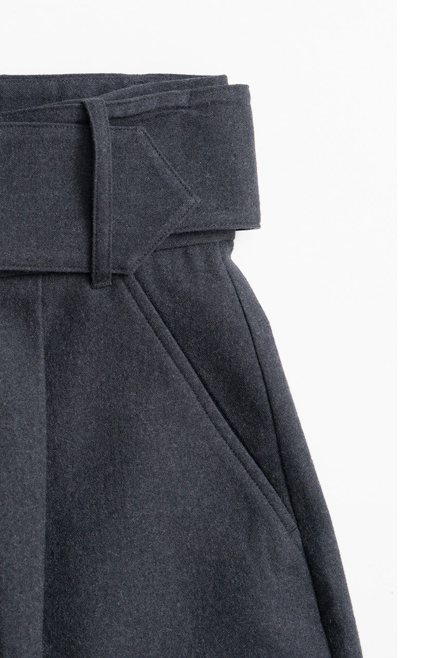 High-Waist Belt Cocoon Pants - 2026AUTUMN