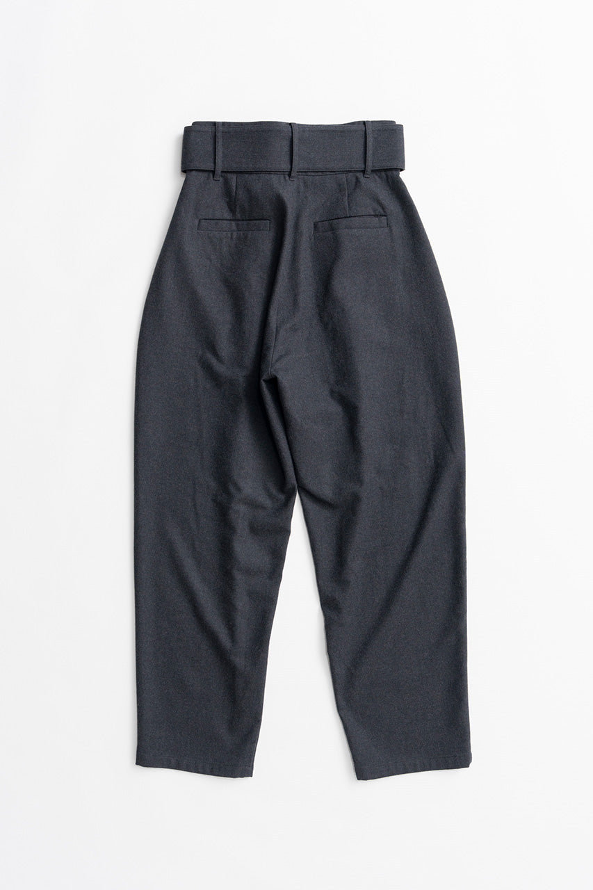 High-Waist Belt Cocoon Pants - 2026AUTUMN