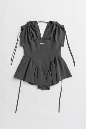 Balloon Peplum Tunic - 2025 SUMMER