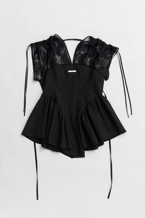 Balloon Peplum Tunic - 2025 SUMMER
