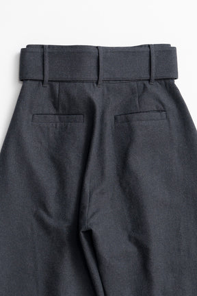 High-Waist Belt Cocoon Pants - 2026AUTUMN