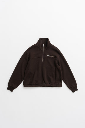 Wool Blend Half-Zip Top - 2026AUTUMN