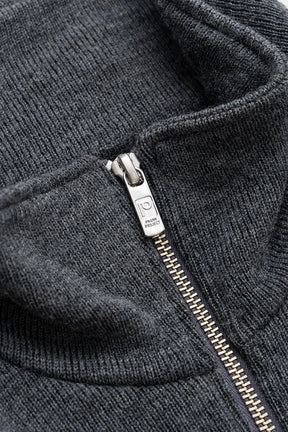 Wool Blend Half-Zip Top - 2026AUTUMN