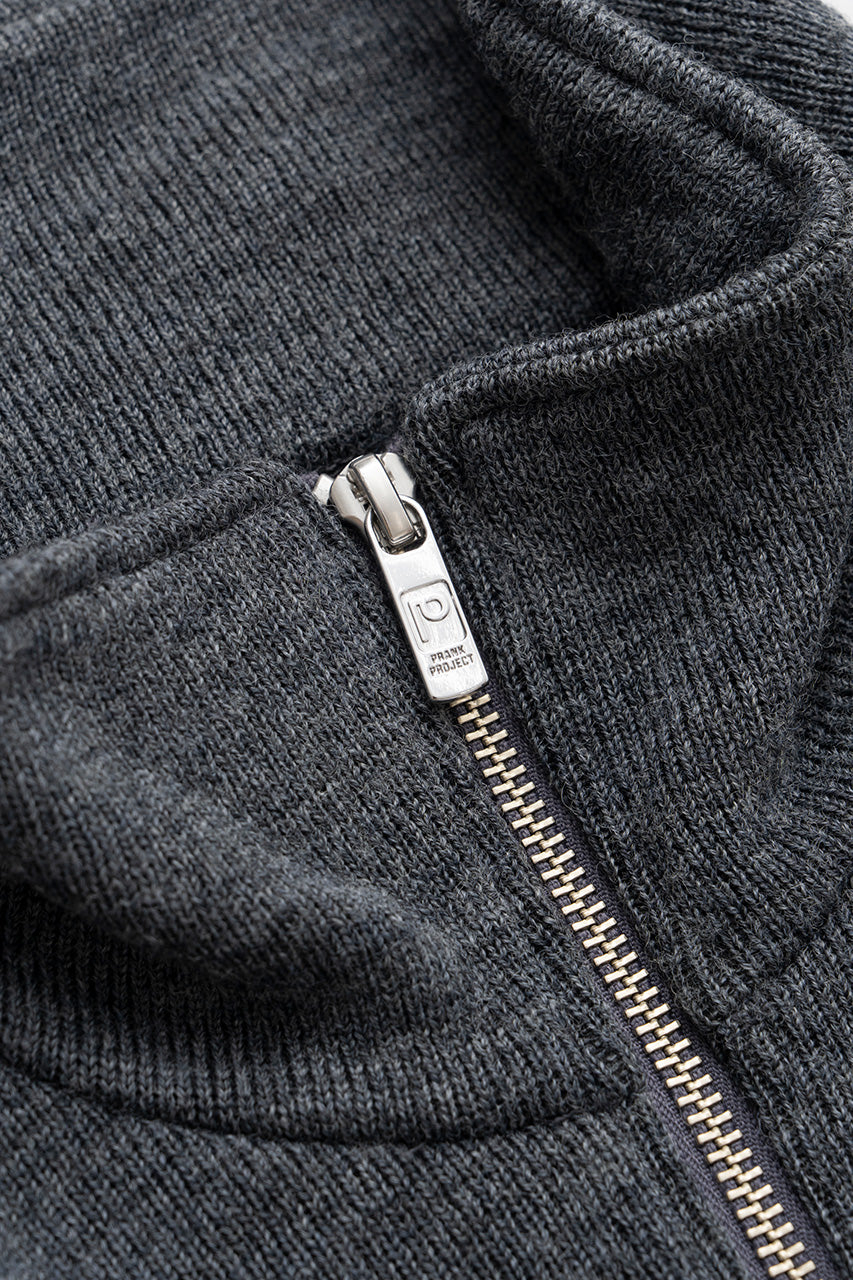 Wool Blend Half-Zip Top - 2026AUTUMN