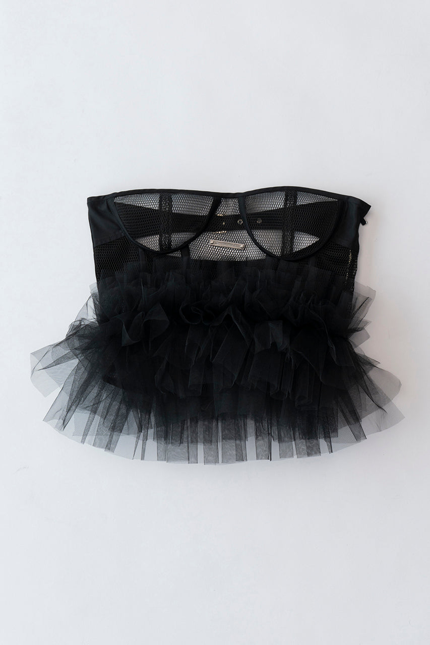 prank project Mesh Frill Tulle Bustier-