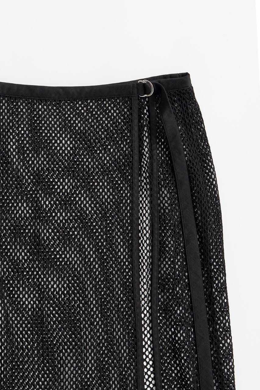 Mesh Lace Wrap Skirt - 26SUMMER