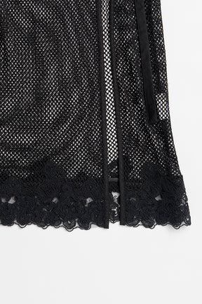 Mesh Lace Wrap Skirt - 26SUMMER