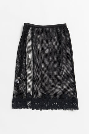Mesh Lace Wrap Skirt - 26SUMMER