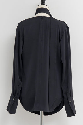 Cowl Neck Shirt - 2026AUTUMN