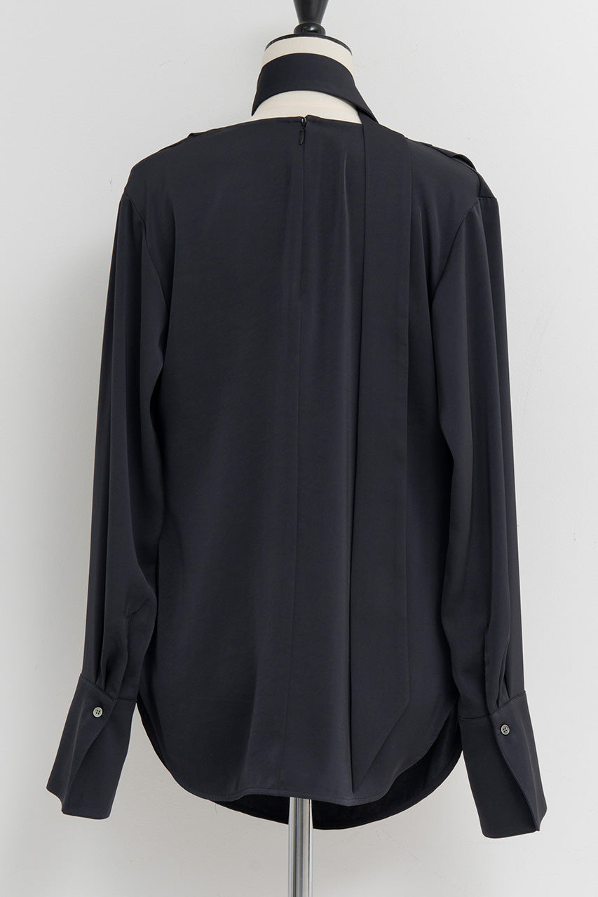 Cowl Neck Shirt - 2026AUTUMN