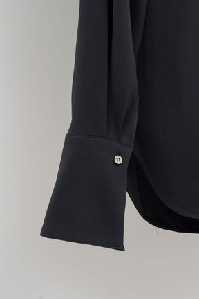 Cowl Neck Shirt - 2026AUTUMN