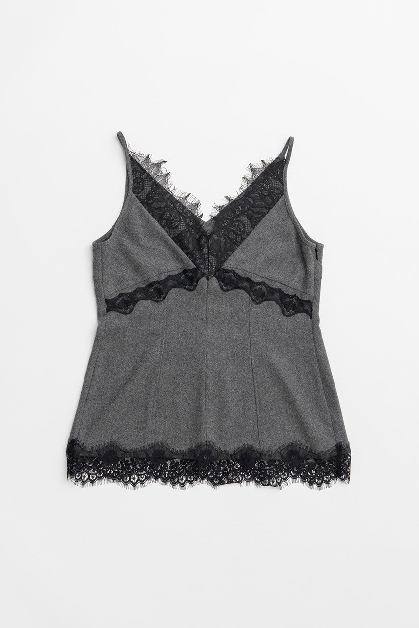 V-Neck Lace Camisole - 2026AUTUMN
