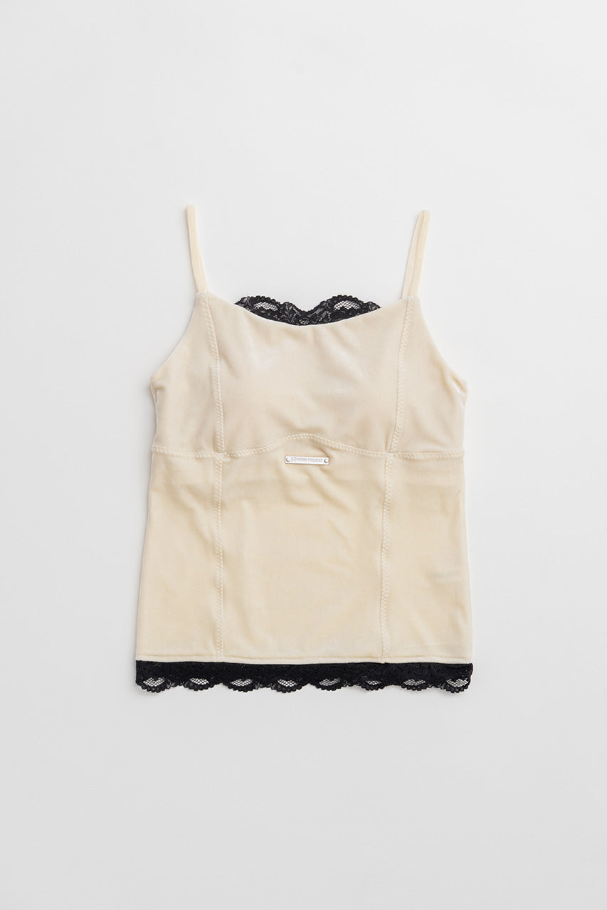 Velour Lace Cup-In Camisole - 2026AUTUMN