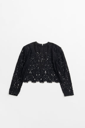 Shoulder Pad Combination Lace Blouse - 2026AUTUMN