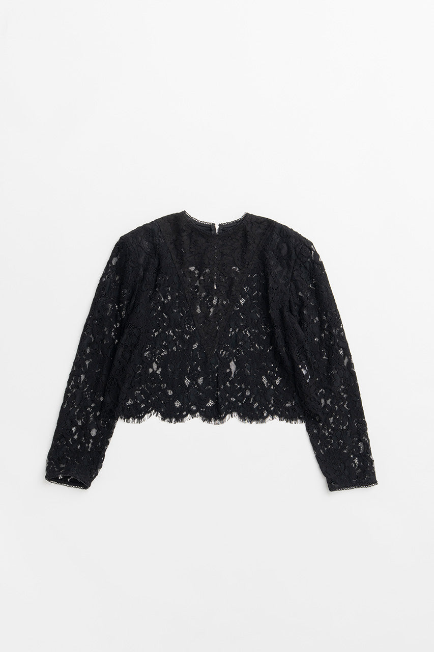 Shoulder Pad Combination Lace Blouse - 2026AUTUMN