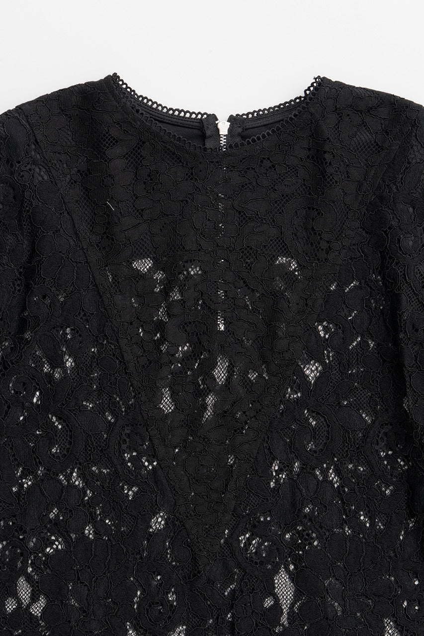 Shoulder Pad Combination Lace Blouse - 2026AUTUMN