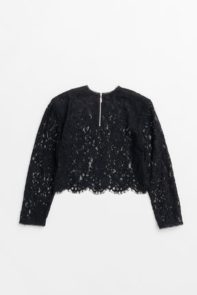 Shoulder Pad Combination Lace Blouse - 2026AUTUMN