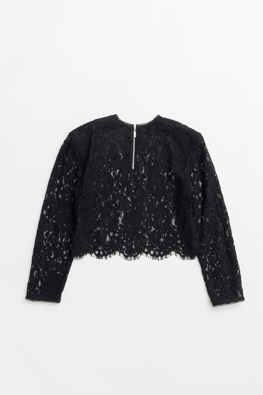 Shoulder Pad Combination Lace Blouse - 2026AUTUMN